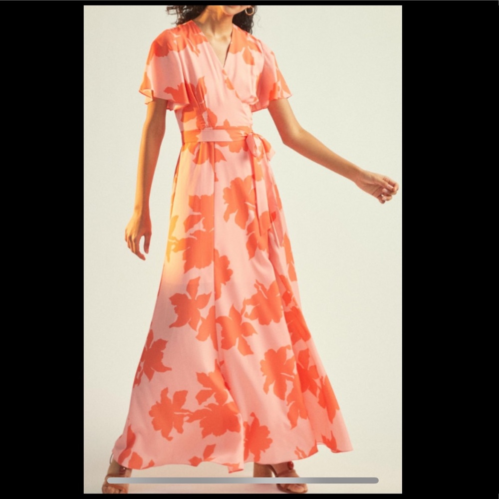Anthropologie x Hutch Reva Wrap Maxi Dress